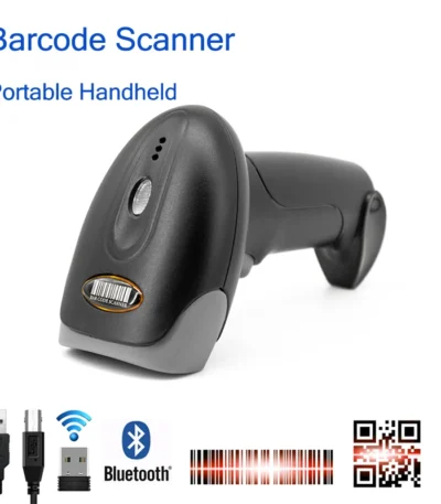 1D 2D Barcode Scanner Wired 2.4G Wireless Bluetooth Bar Code Reader Handheld Portable Scanning For Supermarket Logistics Product 1