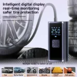 120W Handheld Air Compressor Wireless/Wired Inflatable Pump Portable Air Pump Tire Inflator Digital for Car Bicycle Balls