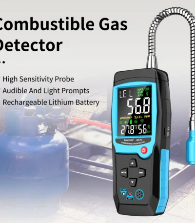 Aicevoos Rechargeable Digital Display Combustible Gas Leak Detector High-Sensitivity Flammable Gas Natural Gas Methane Tester 1