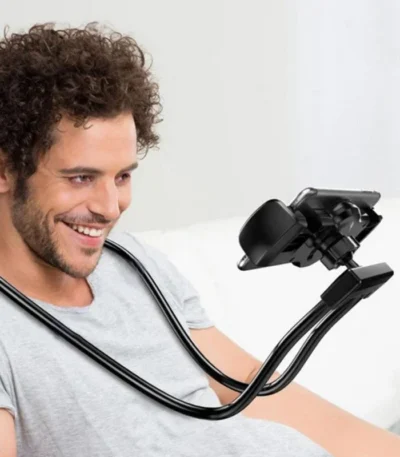 Flexible Mobile Phone Holder Hanging Neck Lazy Necklace Bracket Bed 360 Degree Phones Holder Stand For iPhone Xiaomi Samsung 1