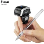 EYOYO EY-031 2D Barcode Mini Wearable Wireless Finger QR Bar Code Scanner Reader Inventory Compatible with iPad iPhone Android