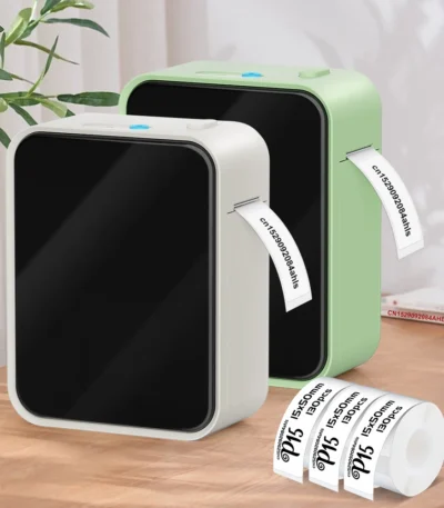Mini Thermal Printer P15 Label Printer Portable Bluetooth Adhesive Sticker Labeller Inkless Labeling Machine with Thermal Paper 1