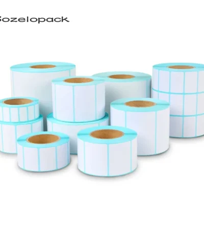Paper Self Adhesive Thermal White Blank Label Sticker Paper Supermarket Price Blank Label Direct Print Waterproof Print Supplies 1