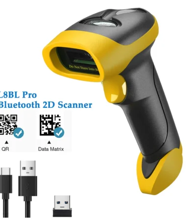NETUM L8BL Blueooth Wireless 2D Barcode Scanner and L5 Wired QR Barcode Reader PDF417 Automatic Sensing for Pos Scanning 1