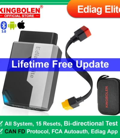 2025 New KINGBOLEN Ediag Elite Lifetime free Car Diagnostic Tools All system 15 Resets Bi-directional Test  Auto Scanner OBD2 1