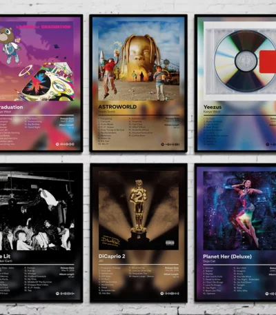 Pop Rapper Music Album Posters Aesthetic Hip Hop Comics Cover Canvas Painting Poster & Picture Wall Art Home Decor Prints Mural 1