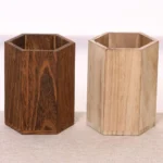 Desktop Storage Wooden Pen Holders INS Style Large Capacity Pen Holder Box Multifunctional Wooden Pencil Organizer