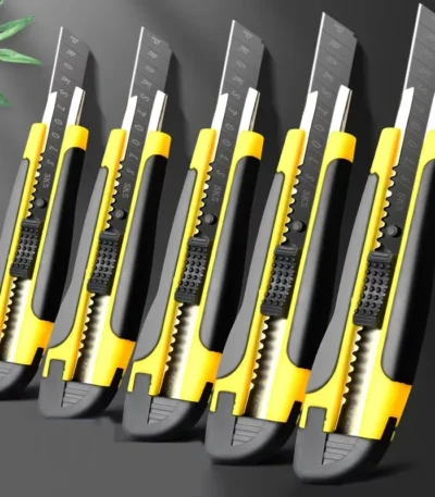 Large Art Knife Stainless Steel Paper Cutter Multi Purpose Plastic Handle Durable Stationery for DIY Craft Wallpaper School Gift 1