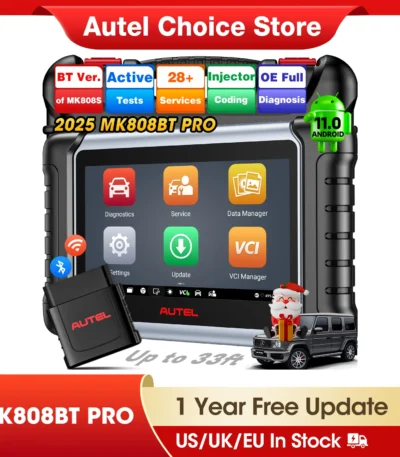 Autel MaxiCOM MK808BT PRO Car Automotivo Diagnostic Tools Bluetooth OBD2 Scanner Code Reader Diagnosis Tool PK MK808KBT MK808S 1