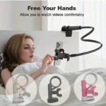 Adjustable Gooseneck Phone Holder – Flexible Long Arm Clip for All Smartphones, Hands-Free Stand for Home Office Travel