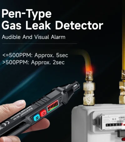 Aicevoos Combustible Gas Leak Detector Gas Alarm High-Sensitivity  Natural Gas Tester Methane Detector for All Flammable Gases 1
