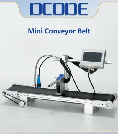 DCODE 60CM MINI Conveyor Belt Date Code Printer Adjustable Speed Handheld Inkjet Printer Parts Accessories Assembly Line 1