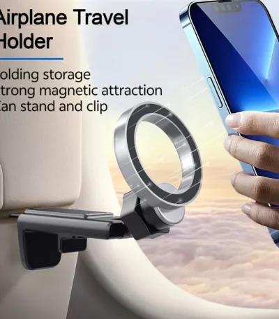 Magnetic Cell Phone Holder  Airplane Travel Essentials Phone Holder  Desktop Cell Phone Holder Tray Table Universal Phone Holder 1