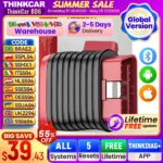 THINKCAR BD6 Bluetooth Scanner Car Diagnostic Tool OBD2 Scanner Full System Diagnose 5 Reset OIL IMMO Auto Diagnosis Code Reader