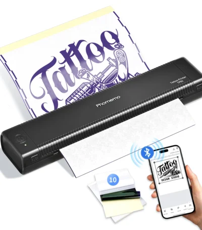 2025 New Version Phomemo Tattoo Printer Wireless Stencil Printer TP81 Thermal Machine with 10pcs Transfer Paper Transfer Printer 1