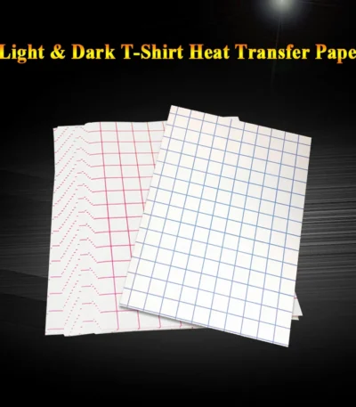 A4 T-Shirt Sublimation Heat Transfer Photo Paper Light Dark Black Fabric Transfer Sheet For Cotton Garment 1