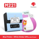 Phomemo M221 Label Printer 20-75mm Portable Printer Thermal Label Maker M110 New Version for Mini Labeling File Folder Labels