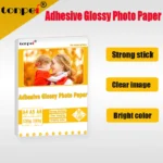 A4 50sheets A5 A6 100sheets 135g 150g high Glossy Self Adhesive Inkjet Printing with back glue sticker photo paper