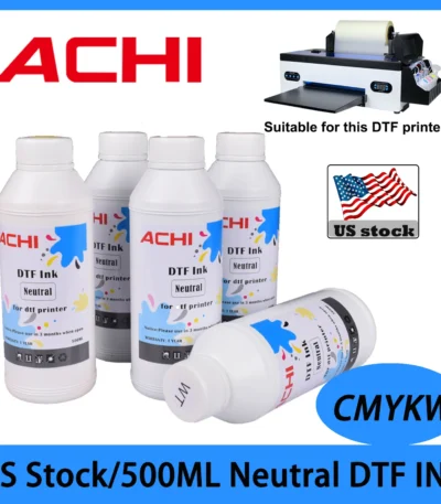 5*500ML DTF Neutral Ink DTF INK for DTF Printer Film Transfer Ink A3 A4 DTF Printer Neutral Ink 1