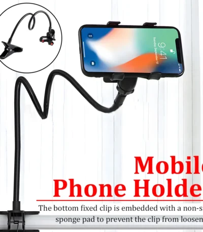 Universal Lazy Bracket Mobile Phone Holder Gooseneck Stand Stents Flexible Bed Desk Table Clip Bracket for Smartphone Holder 1