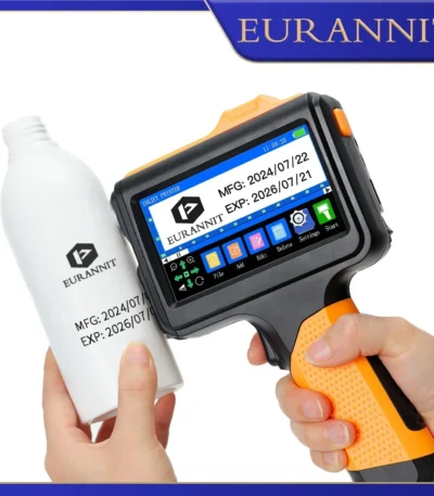 EURANNIT E19 12.7mm Multi-languages Printer Text QR Barcode Batch Number Logo Date Label Printer Handheld Thermal Inkjet Coder 1