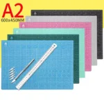 A2 Cutting Board Grid Line Self-healing Cutting Board Craft Card Multicolor Double-sided Desktop Manual Cutting Pad 60 * 45cm