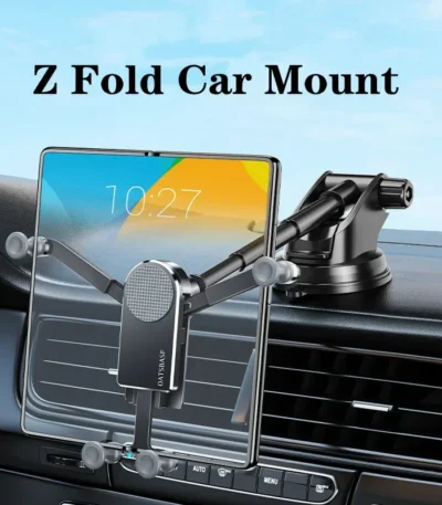 Eary for Galaxy Z Fold 6 5 Car Mount Gravity Thick Case Friendly Phone Holder Z Fold5 for Samsung Z Fold 6 5 4  S25 24 iPhone 16 1