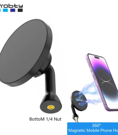 360° Magnetic Mobile Phone Holder for iPhone Samsung Smartphone Tripod Mount Adapter for MagSafe Case Phone Stand Accessories 1