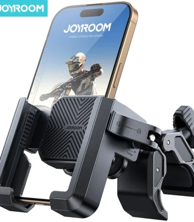 Joyroom Motorcycle Phone Holder Universal Shockproof Bike Phone Holder 360° View Half Enclosure GPS Bracket For 4.7"-7" Phones 1