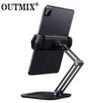 Aluminum Tablet Stand Desktop Phone Tablet Holder Stand Flodable Adjustable 5-13inch Tablet Phone Desktop Mount for iPad Pro12.9