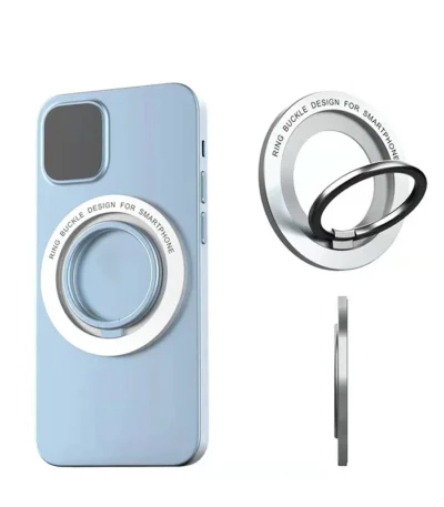 Cell Phone Ring Holder Removable Magnetic Mount 360 Rotating Stand For IPhone 13 14 15 Back Sticker Universal Phone Accessories 1