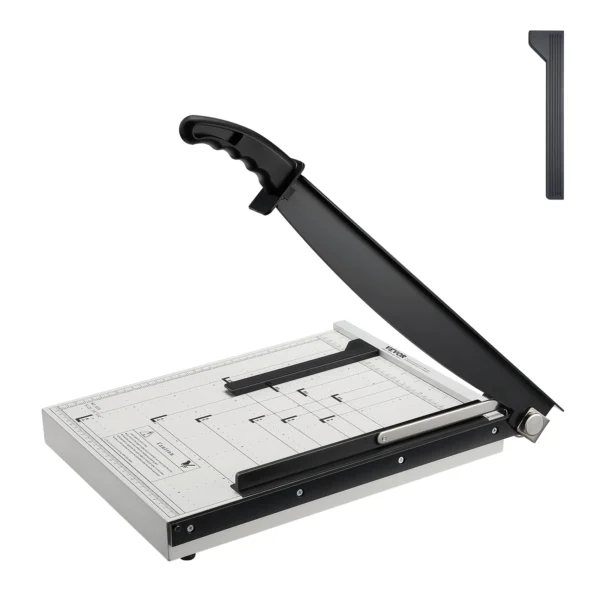 VEVOR Paper Cutter Guillotine Trimmer 15″/18″ Cut Length 16/20 Sheets Capacity Heavy Duty Paper Cutter for Home Office School