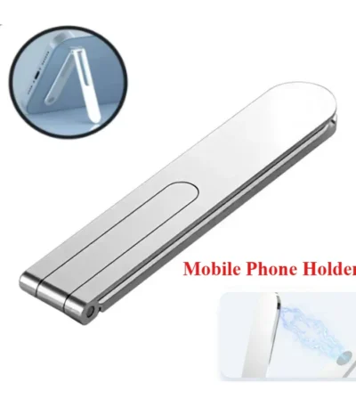 Ultra-thin Mobile Phone Holder Desk Stand Invisible Back Stick Phone Support Foldable Desktop Holder Rack for Iphone 14 1