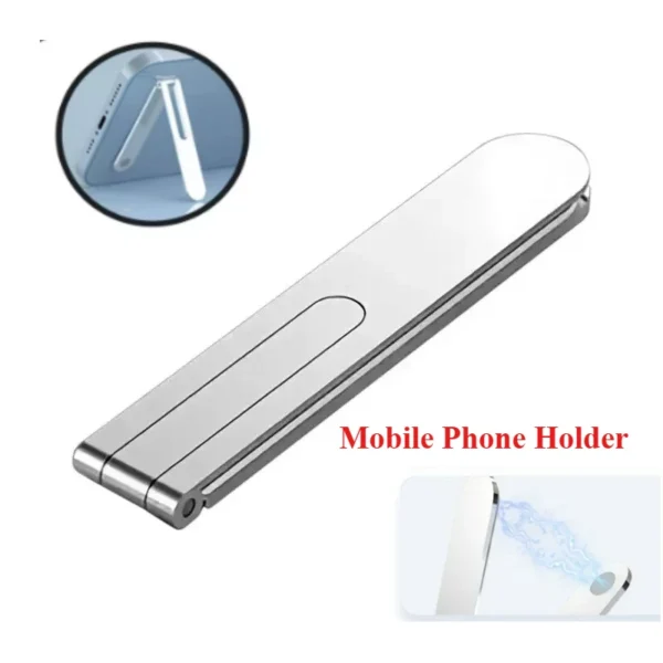 Ultra-thin Mobile Phone Holder Desk Stand Invisible Back Stick Phone Support Foldable Desktop Holder Rack for Iphone 14