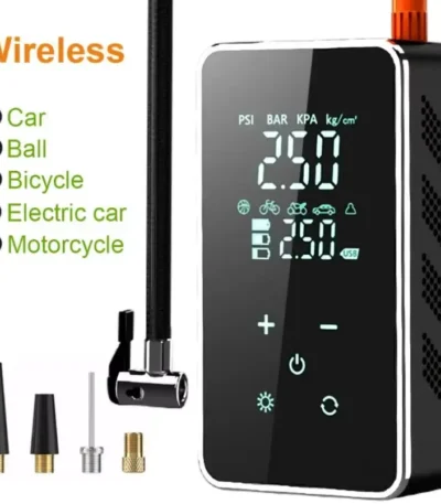 Wireless Air Pump 150psi Touch Screen Portable Electric Tire Inflator For Car Bicycle Motorcycle Mini Air Compressor Injector 1