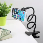 Universal Lazy Mobile Phone Gooseneck Stand Holder Stents Flexible Bed Desk Table Clip Bracket for Phone Flexible Holder Arm
