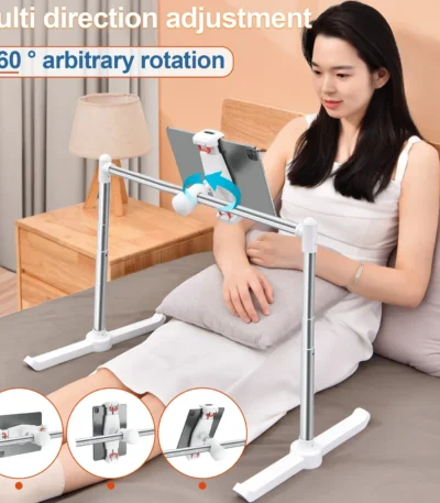 Oatsbasf Tablet Stand Phone Holder for Bed Multifunctional Rack Height Adjustable Foldable iPad Holer Stand Pad Bracket for Sofa 1