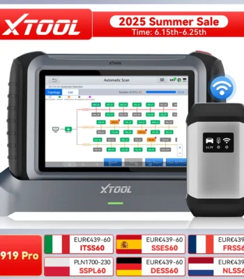 XTOOL IP919PRO Car OBD2 Scanner All System Diagnostic Tool Active Test ECU Coding Programming Topology Mapping 42+ Resets FCA 1