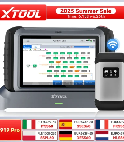 XTOOL IP919PRO Car OBD2 Scanner All System Diagnostic Tool Active Test ECU Coding Programming Topology Mapping 42+ Resets FCA 1