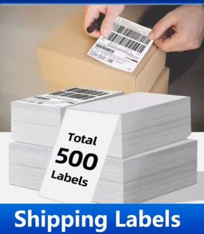4x6 Inch Thermal Shipping Labels Paper Fold Sticker Printer Self-Adhesive Waterproof Oil-Proof Labels All-Purpose Sticker Paper 1