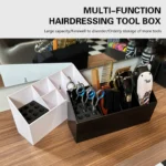 Multifunctional  Large Capacity Barber Storage Tools Holder Anti Slip Detachable Hair Comb Scissors Rack Hairdressing Tools Box