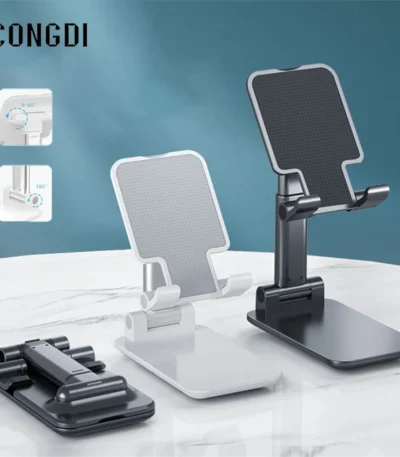 Mobile Phone Holder Stand Foldable Desktop Tablet Stand Adjustable Table Cell Phone Holder For iPhone iPad Xiaomi Huawei Samsung 1