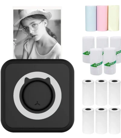 Photo Printer Portable Printer Wireless Instant Mini Printer Support BT Connection for Smartphone Compatible with iOS Android 1