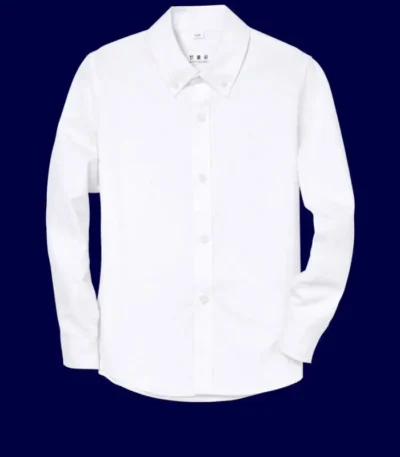 Formal Boy Shirts for Children Back To School Tops for Big Boy Cotton White School Uniform Teenage Boys Clothing 14 Year Clothes 1