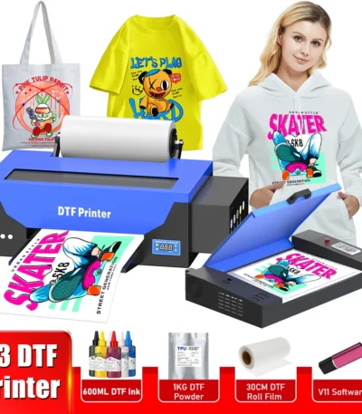 A3 dtf printing machine For Epson R1390 DTF Printer With DTF Curing Oven Directly To Film Transfer T shirt printing Machine A3 1