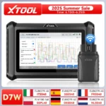 XTOOL D7W Car All System Diagnostic Tool Bidirectional OBD2 Scanner ECU Coding 36+ Resets FCA CANFD DoIP 3 Years Free Updates