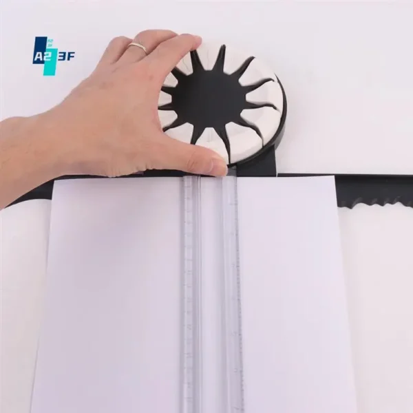 A23F-12-In-1 Rotary Paper Trimmer, 12 Style Multifunctional Rolling Paper Cutter With 360°Rotating Blade Head