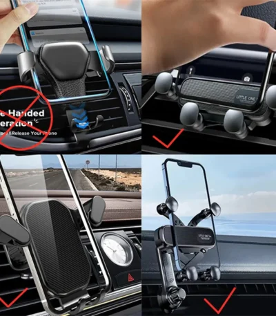 Universal Gravity Auto Phone Holder Car Air Vent Clip Mount Mobile Phone Holder CellPhone Stand Support For iPhone For Samsung 1