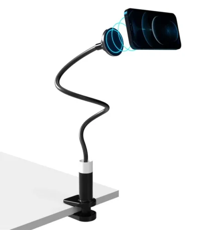 Magnetic Phone Holder for MagSafe Adjustable Neck Phone Holder Gooseneck Cell Phone Holder for iPhone 16 15 14 13 12 Pro Max 1
