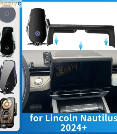 for Lincoln Nautilus 2024 2025 Car phone holder Charging Bracket Navigation Stand Auto Accessories 1